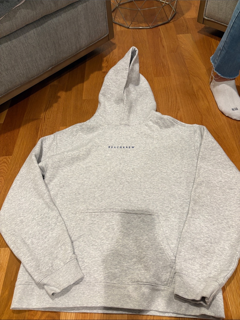 Beachkrew Women's Gray Crewneck Hoodie